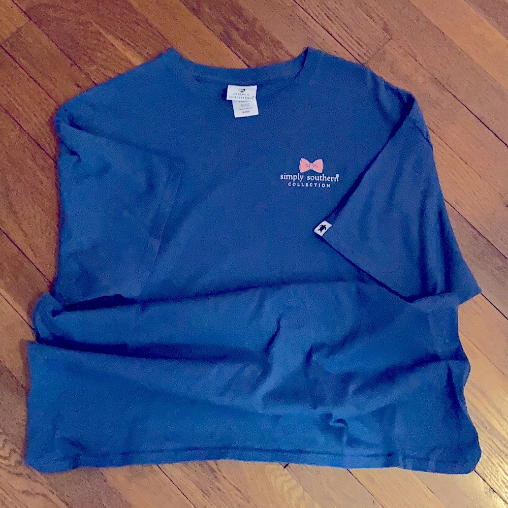 Women’s Simply Southern Blue Tee XL
